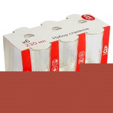 Набор стаканов Actuel Геометрия высокие 230 мл, 6 шт (kastd) в магазинах Ашан