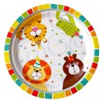 Набор одноразовых тарелок Vitto Зверюшки бумага 18 см, 6 шт (kastd) Набор одноразовых тарелок Vitto Зверюшки бумага 18 см, 6 шт (kastd)