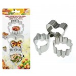 Форма для сервировки закусок и нарезки теста Мультидом Весна, 3 шт (kastd) Форма для сервировки закусок и нарезки теста Мультидом Весна, 3 шт (kastd)