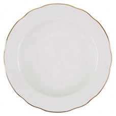 Тарелка суповая Дулевский Фарфор Золото, 24 см (kastd) в магазинах Ашан