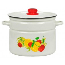 Кастрюля СтальЭмаль Фрутта эмалированная для индукционных плит, 7 л (kastd) в магазинах Ашан