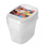 Набор одноразовых контейнеров с крышкой Мистерия, 5х750 мл (kastd) Набор одноразовых контейнеров с крышкой Мистерия, 5х750 мл (kastd)