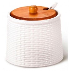 Сахарница Atmosphere Factura фарфоровая с ложкой, 350 мл (kastd) в магазинах Ашан