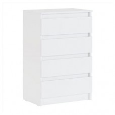 Комод с 4 ящиками белый (kastd) в магазинах Ашан