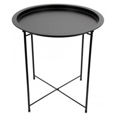 Столик Handy Home складной металлический черный, d 470 мм h 50 см (kastd) в магазинах Ашан