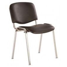 Стул Iso Chrome кожзам черный, 60х55х81 см (kastd) в магазинах Ашан