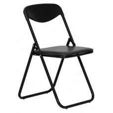 Стул складной Jack с мягким сиденьем кожзам черный, 52х45х80 см (kastd) в магазинах Ашан