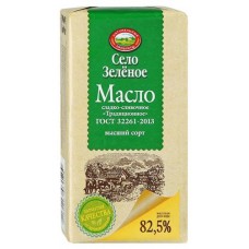 Масло сливочное Село Зеленое Традиционное 82,5%,175 г (kastd) в магазинах Ашан