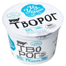 Творог Из Углича пастеризованное 9% БЗМЖ, 200 г (kastd) в магазинах Ашан