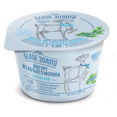 Йогурт Белое Золото из козьего молока греческий 4% БЗМЖ, 150г (kastd) в магазинах Ашан