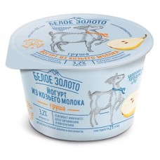 Йогурт Белое золото из козьего молока груша 3,2% БЗМЖ, 150 г (kastd) в магазинах Ашан