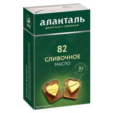 Масло сливочное Аланталь Традиционное 82,5% БЗМЖ, 150 г (kastd) в магазинах Ашан