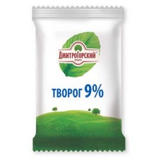 Творог Дмитрогорский продукт пергамент 9% БЗМЖ, 200 г (kastd) в магазинах Ашан