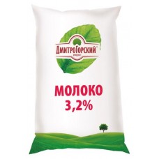 Молоко питьевое Дмитрогорское пастеризованное 3,2% БЗМЖ, 900 мл (kastd) в магазинах Ашан