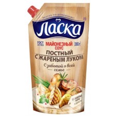 Соус майонезный Ласка постный с жареным луком 35%, 380 г (kastd) в магазинах Ашан