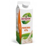 Ряженка Дмитрогорский продукт 4% БЗМЖ, 450 г (kastd)