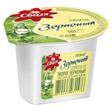 Творог зерненый Сваля 5% БЗМЖ, 180 г (kastd) в магазинах Ашан