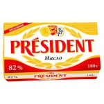 Масло сливочное President несоленое 82%, 180 г (kastd)
