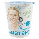 Сметана Маруся 15% БЗМЖ, 350 г (kastd)