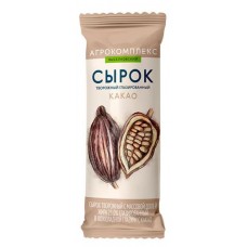 Сырок творожный Агрокомплекс глазированный в шоколадной глазури с какао 26% БЗМЖ, 40 г (kastd) в магазинах Ашан