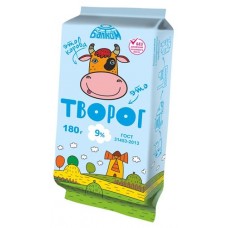Творог Балтком Юни ГОСТ 9% БЗМЖ, 180 г (kastd) в магазинах Ашан