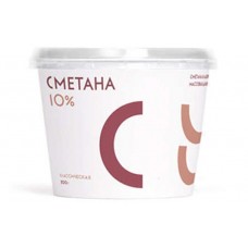 Сметана Братья Чебурашкины. Семейная ферма 10% БЗМЖ, 200 г (kastd) в магазинах Ашан