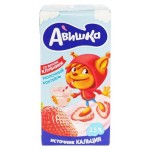 Коктейль молочный Авишка клубничный 2,5% БЗМЖ, 200 мл (kastd)