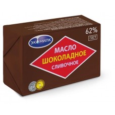 Масло сливочное Экомилк шоколадное 62%, 100 г (kastd) в магазинах Ашан