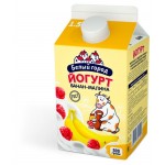 Йогурт питьевой Белый город банан-малина 1,5%, 500 г (kastd)