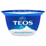 Йогурт Савушкин Греческий Teos натуральный 2%, 140 г (kastd)