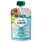 Биотворог детский ФрутоНяня с клубникой бананом и яблоком 4,2% с 6 мес. БЗМЖ, 90 г (kastd)