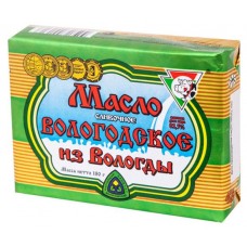 Масло сливочное Из Вологды Вологодское 82,5%, 180 г (kastd) в магазинах Ашан