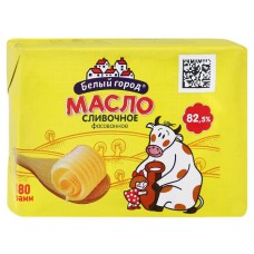 Масло сливочное Белый Город Традиционное 82,5%, 180 г (kastd) в магазинах Ашан