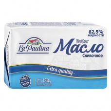 Масло сливочное La Paulina 82,5%, 180 г (kastd) в магазинах Ашан