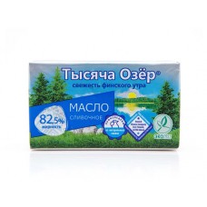 Масло сливочное Тысяча Озер Традиционное 82,5% БЗМЖ, 180 г (kastd) в магазинах Ашан