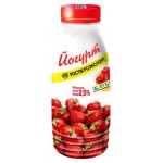 Йогурт питьевой Ростагроэкспорт клубника 2,5% БЗМЖ, 290 мл (kastd)