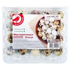 Яйца перепелиные АШАН Красная птица, 20 шт (kastd) в магазинах Ашан