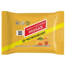Масса творожная РостАгроЭкспорт Особая с сахаром и курагой 23% БЗМЖ, 180 г (kastd) в магазинах Ашан