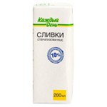 Сливки Каждый День стерилизованный 10%, 200 мл (kastd)