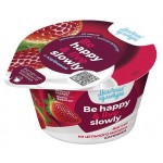 Йогурт Молочная культура Be happy&live slowly с клубникой 2,7% БЗМЖ, 180 г (kastd)