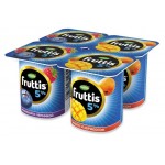 Йогуртный продукт Campina Fruttis малина черника/абрикос манго 5%, 115 г (kastd)