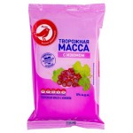 Масса творожная АШАН Красная птица с изюмом 5% БЗМЖ, 180 г (kastd)