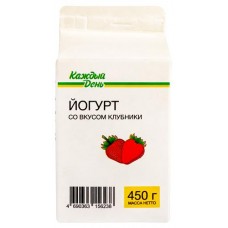 Йогурт питьевой Каждый день с клубникой 1,5%, 450 г (kastd) в магазинах Ашан