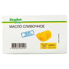 Масло сливочное Каждый день 72,5% БЗМЖ, 400 г (kastd) в магазинах Ашан