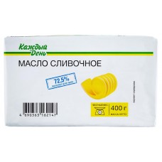 Масло сливочное Каждый день 72,5% БЗМЖ, 400 г (kastd) в магазинах Ашан