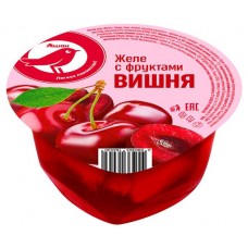 Желе с фруктами АШАН Красная птица вишня, 150 г (kastd) в магазинах Ашан
