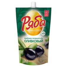 Майонез оливковый Ряба Провансаль 67%, 372 г (kastd) в магазинах Ашан