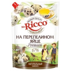 Майонез на перепелиных яйцах Mr.Ricco 67%, 800 мл (kastd) в магазинах Ашан