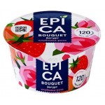 Йогурт EPICA Bouquet фруктовый с клубникой и розой 4.8%, 130 г (kastd)