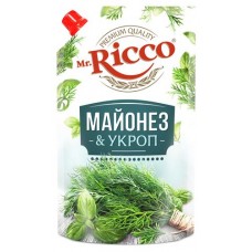 Майонез Mr. Ricco Укроп 50%, 400 г (kastd) в магазинах Ашан
